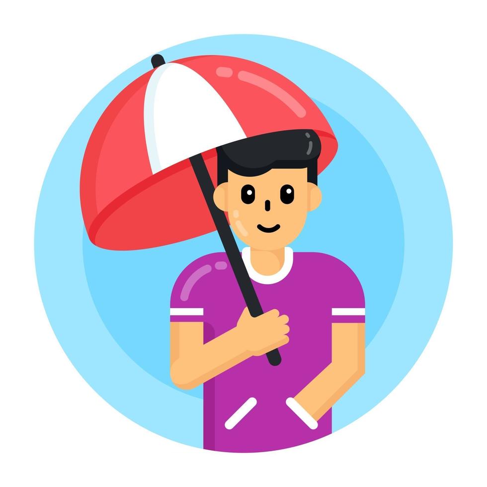 paraplu en parasol vector