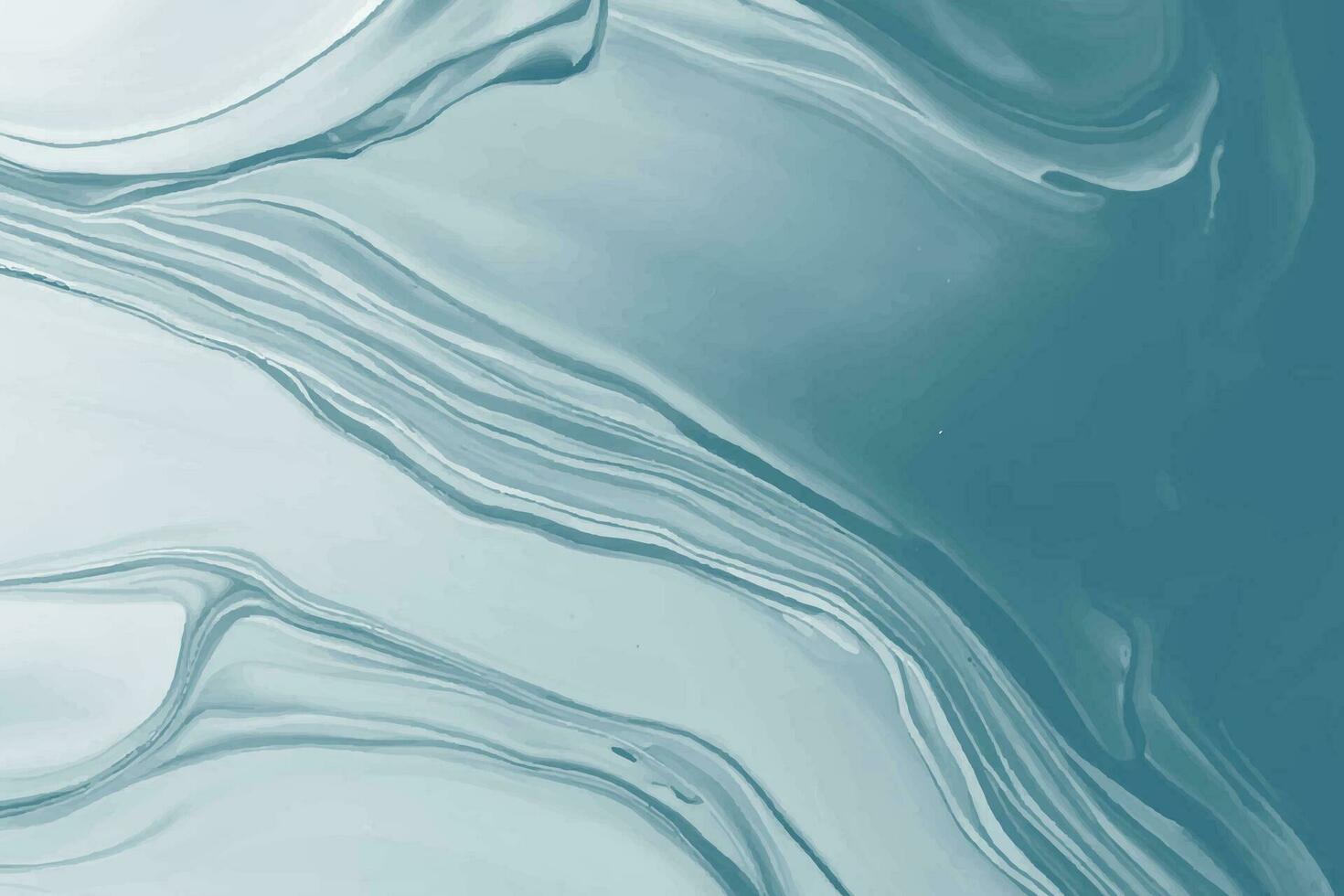 pastel blauw vloeistof marmeren waterverf achtergrond met golvend lijnen en borstel vlekken. vector kunst inkt structuur