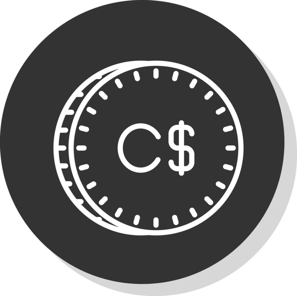 Canadees dollar vector icoon ontwerp