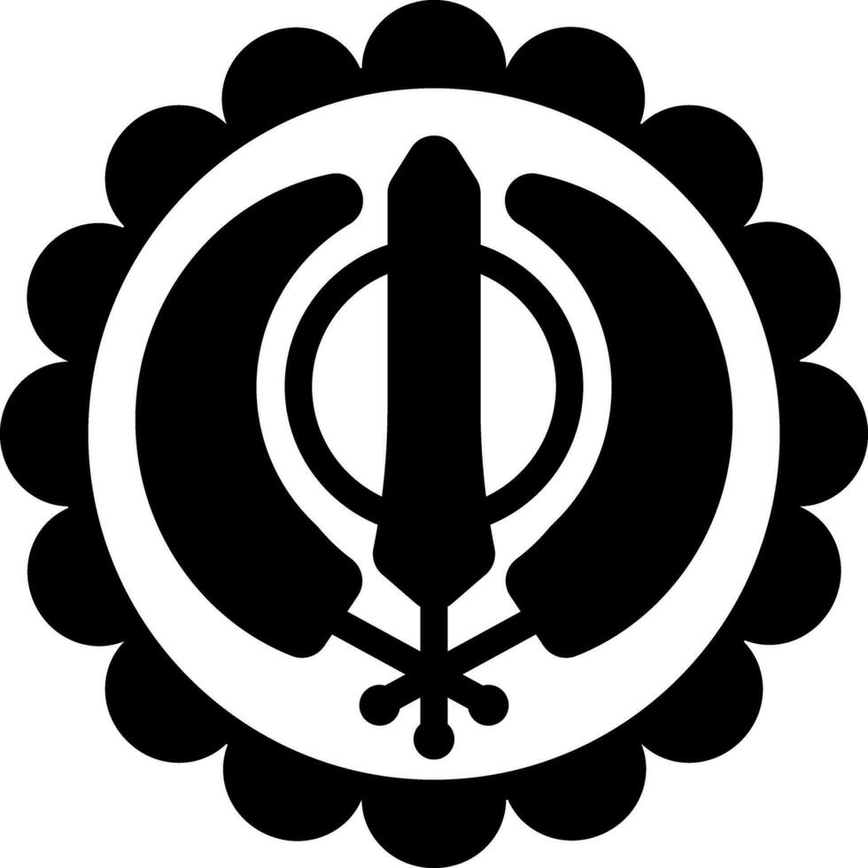 solide icoon voor gurupurab vector