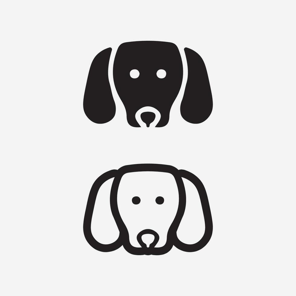 hond logo en icoon dier vector illustratie ontwerp grafisch