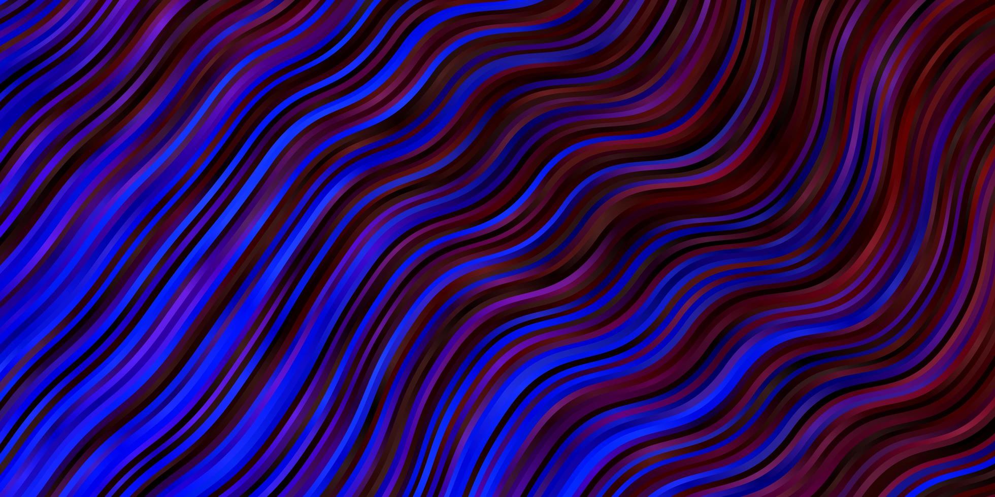 donkerblauw, rood vectorpatroon met lijnen. vector