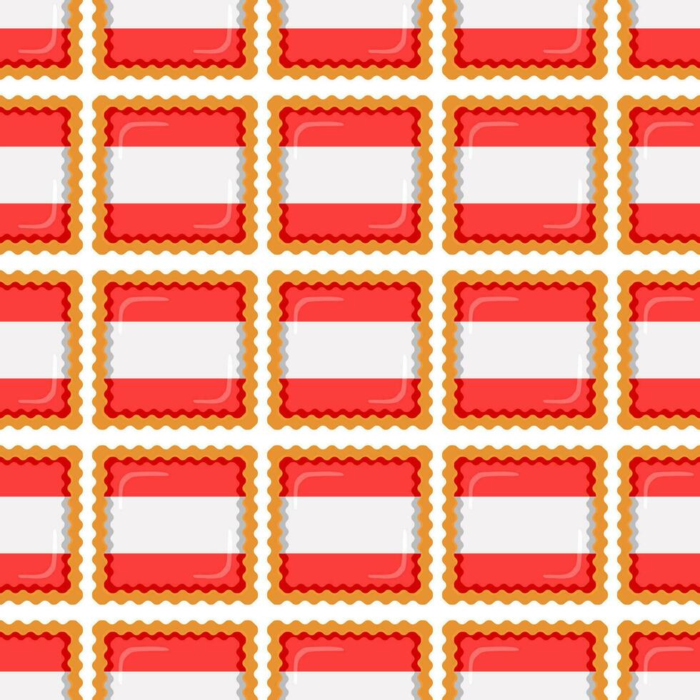 patroon koekje met vlag land Letland in smakelijk biscuit vector