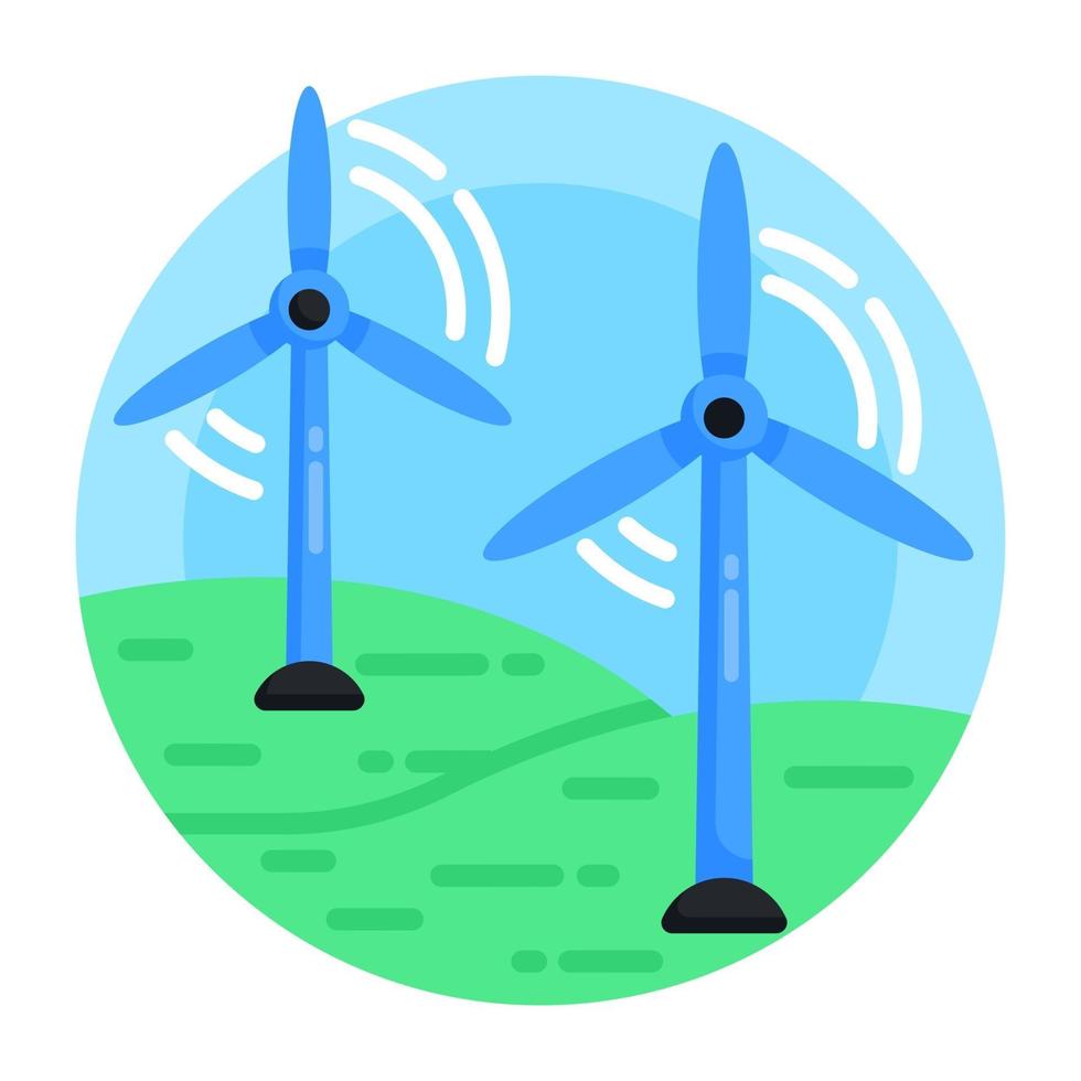 windturbines molens vector