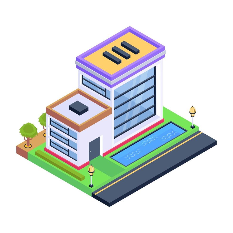 modern huis en residentie vector