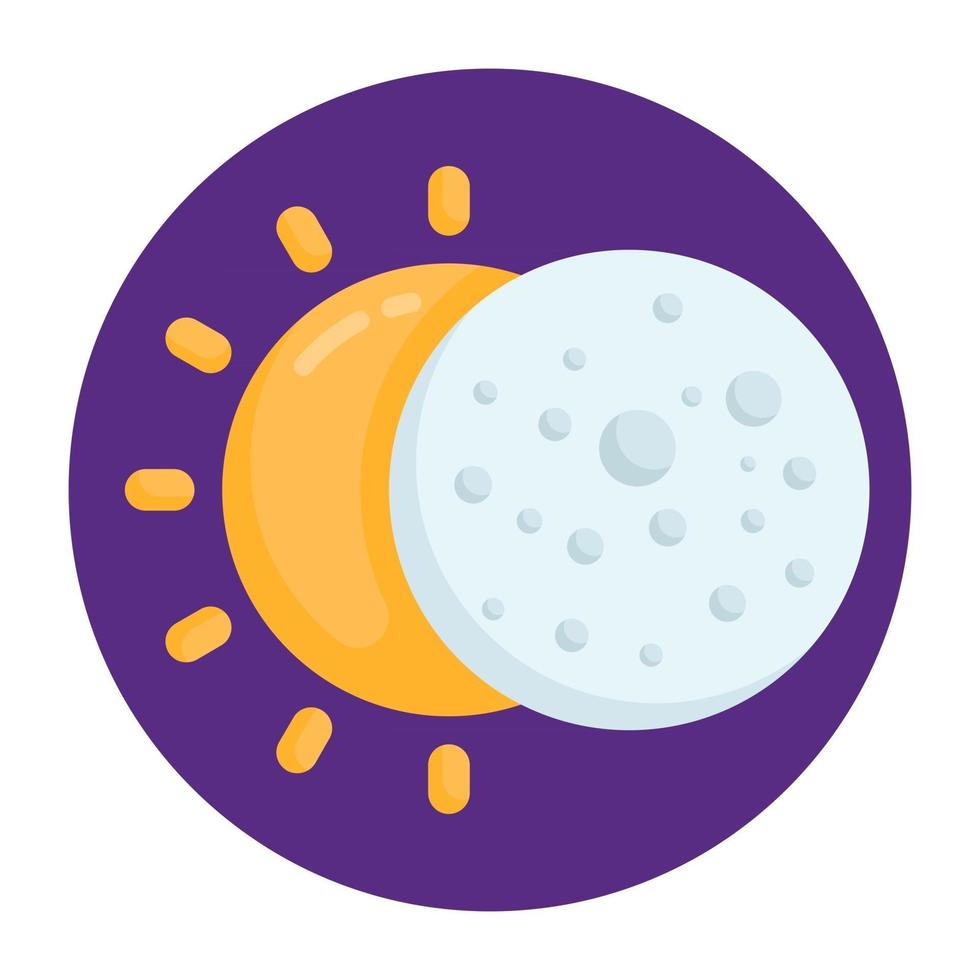 zonsverduistering voorspelling vector