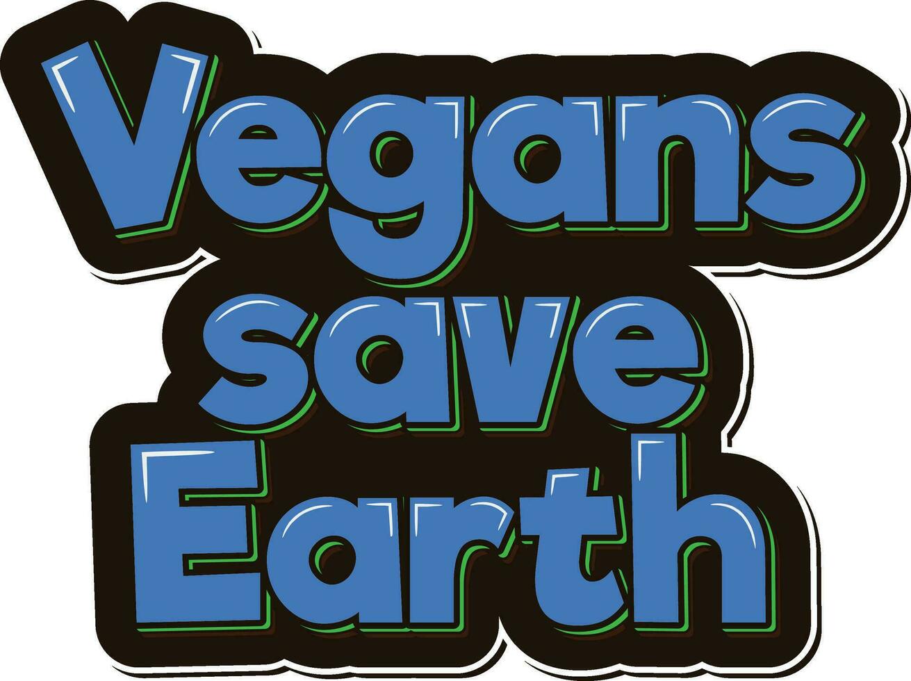 wereld veganistisch dag aarde besparing belettering vector