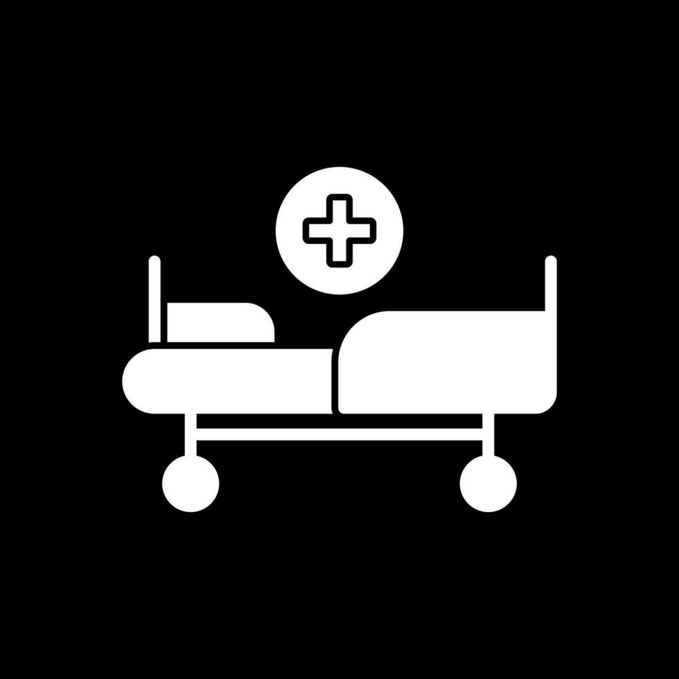 medisch bed vector icoon ontwerp