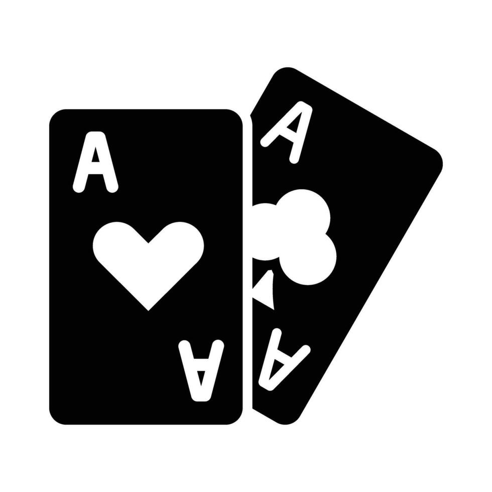 poker spel vector glyph icoon voor persoonlijk en reclame gebruiken.