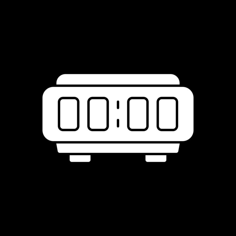 digitaal alarm klok vector icoon ontwerp