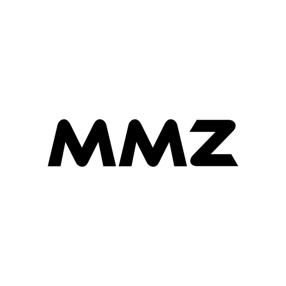 mmz brief logo ontwerp, inspiratie voor een uniek identiteit. modern elegantie en creatief ontwerp. watermerk uw succes met de opvallend deze logo. vector