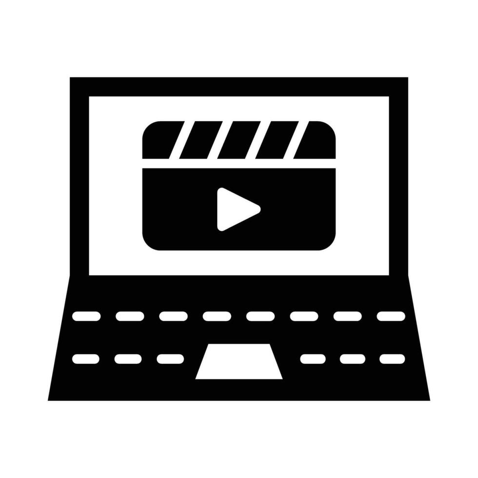 video vector glyph icoon voor persoonlijk en reclame gebruiken.