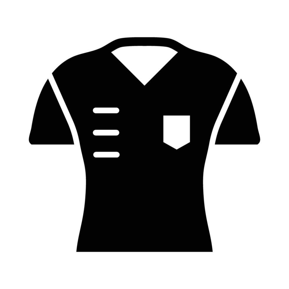 Amerikaans voetbal overhemd vector glyph icoon voor persoonlijk en reclame gebruiken.