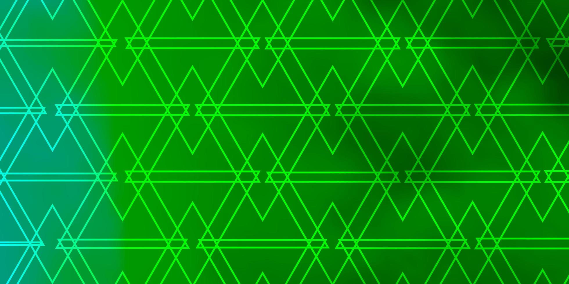 lichtgroene vectortextuur met driehoekige stijl. vector