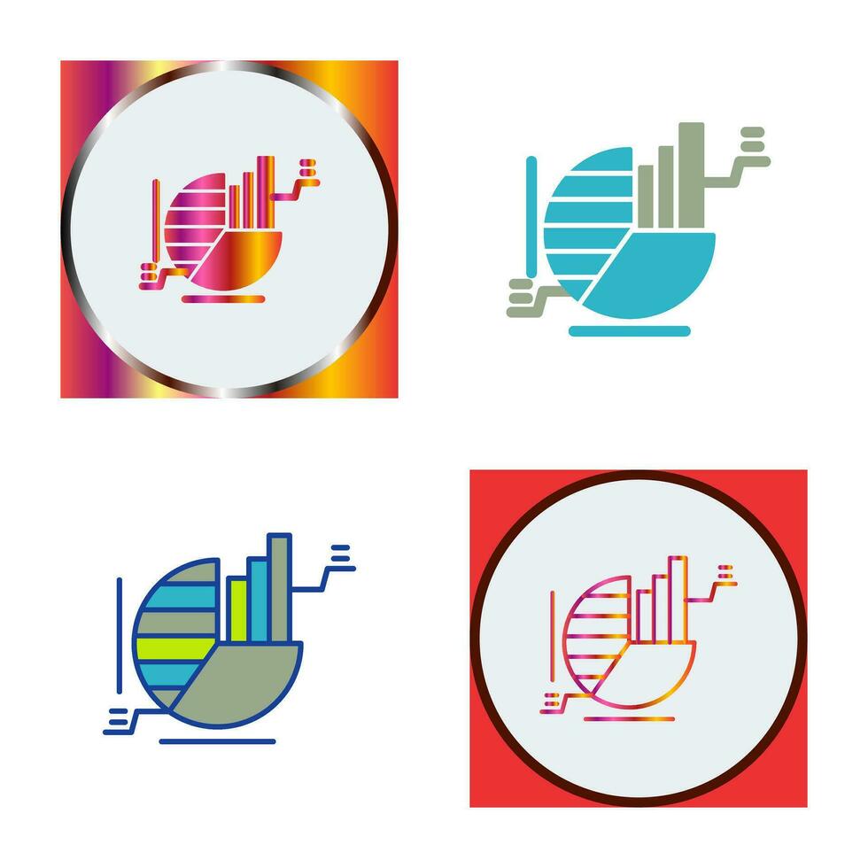 cirkeldiagram vector pictogram