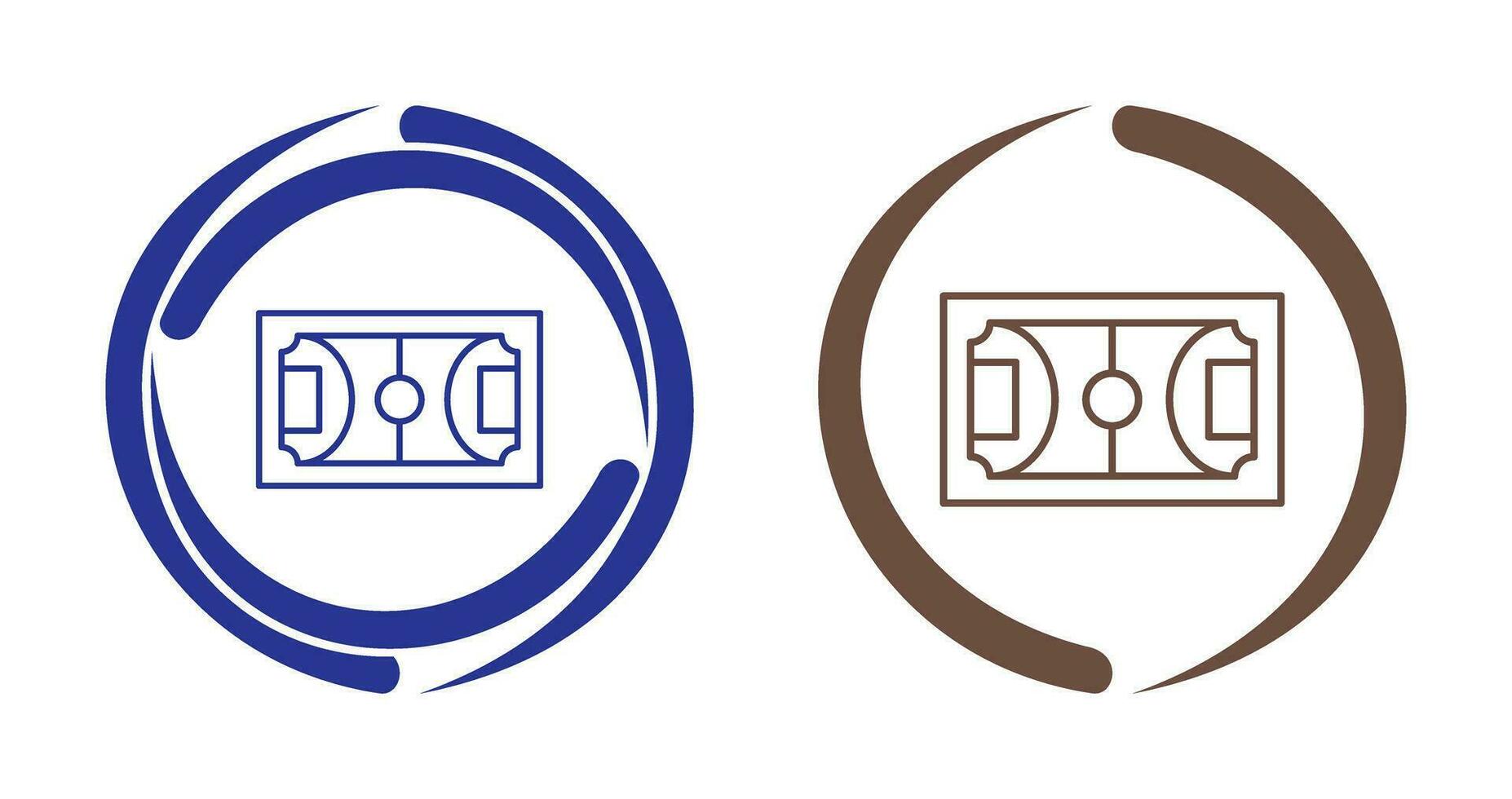 Amerikaans voetbal veld- vector icoon