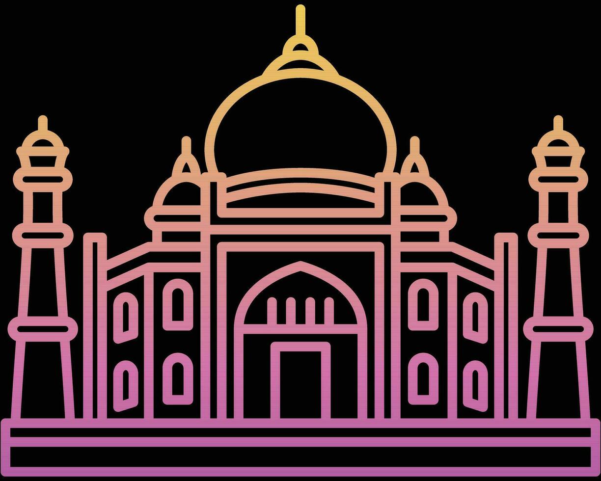 taj mahal illustratie vector