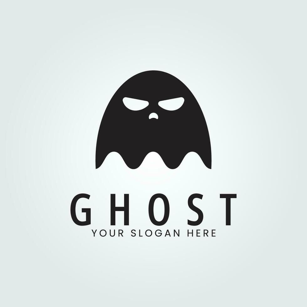 halloween logo icoon ontwerp inspiratie met geest vector illustratie