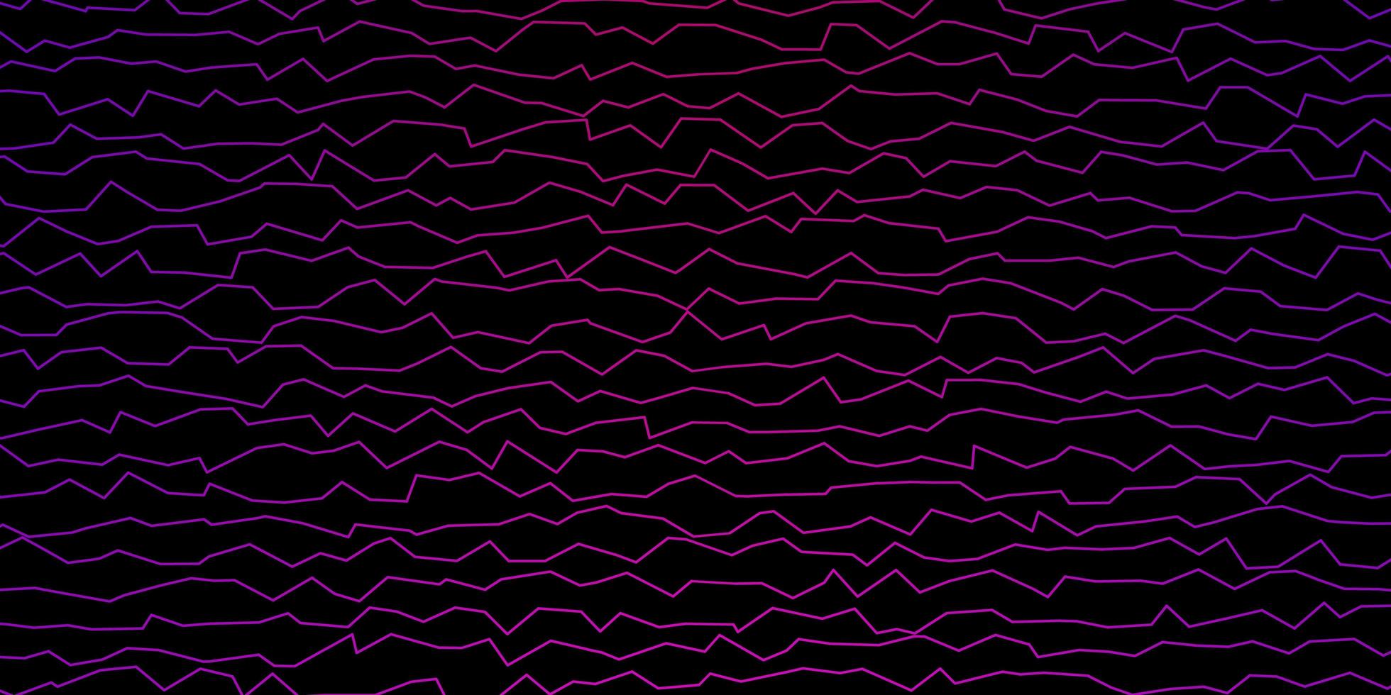 donkerroze vector achtergrond met gebogen lijnen.