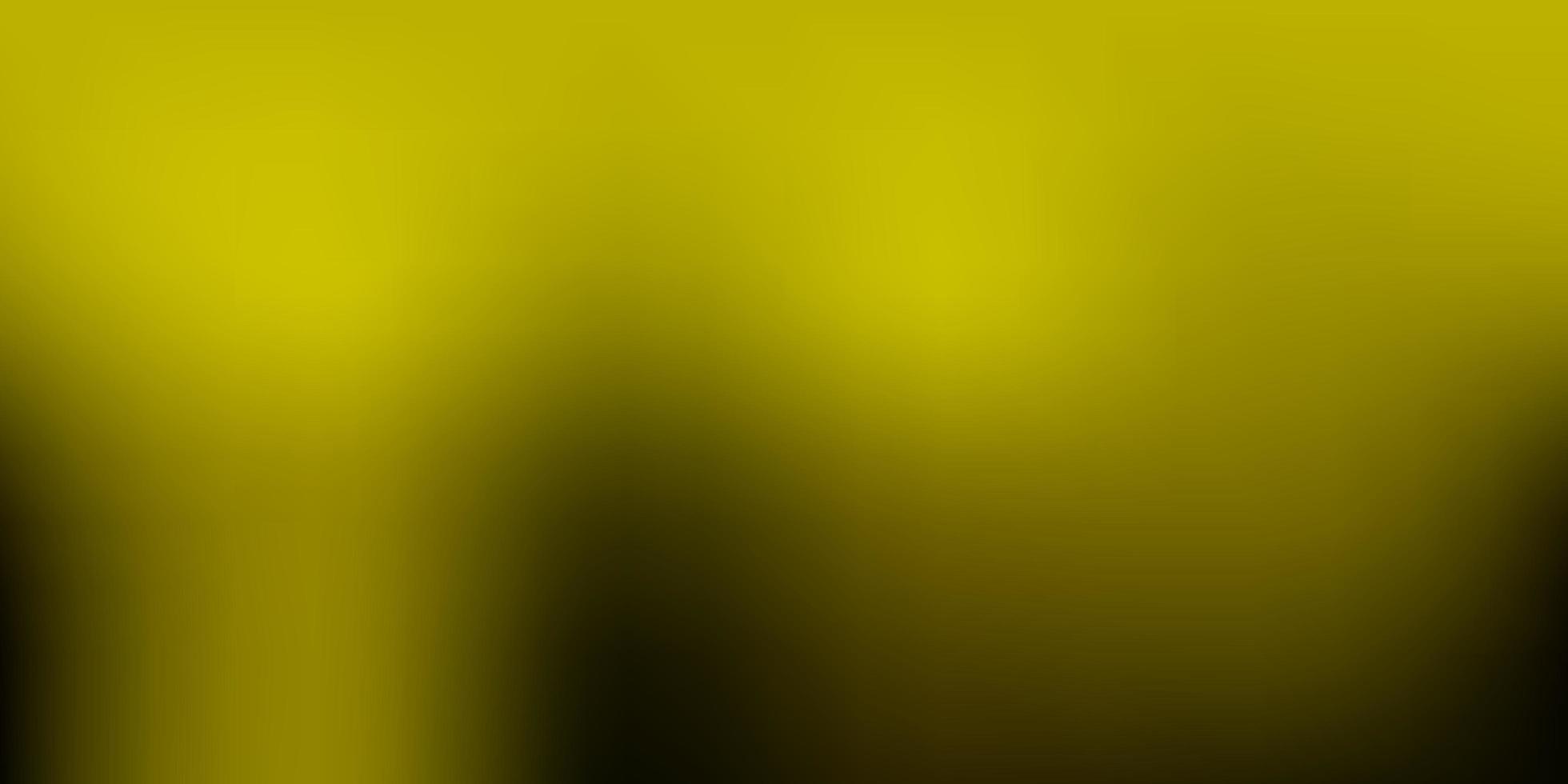 donkergroene, gele vector onscherpe achtergrond.