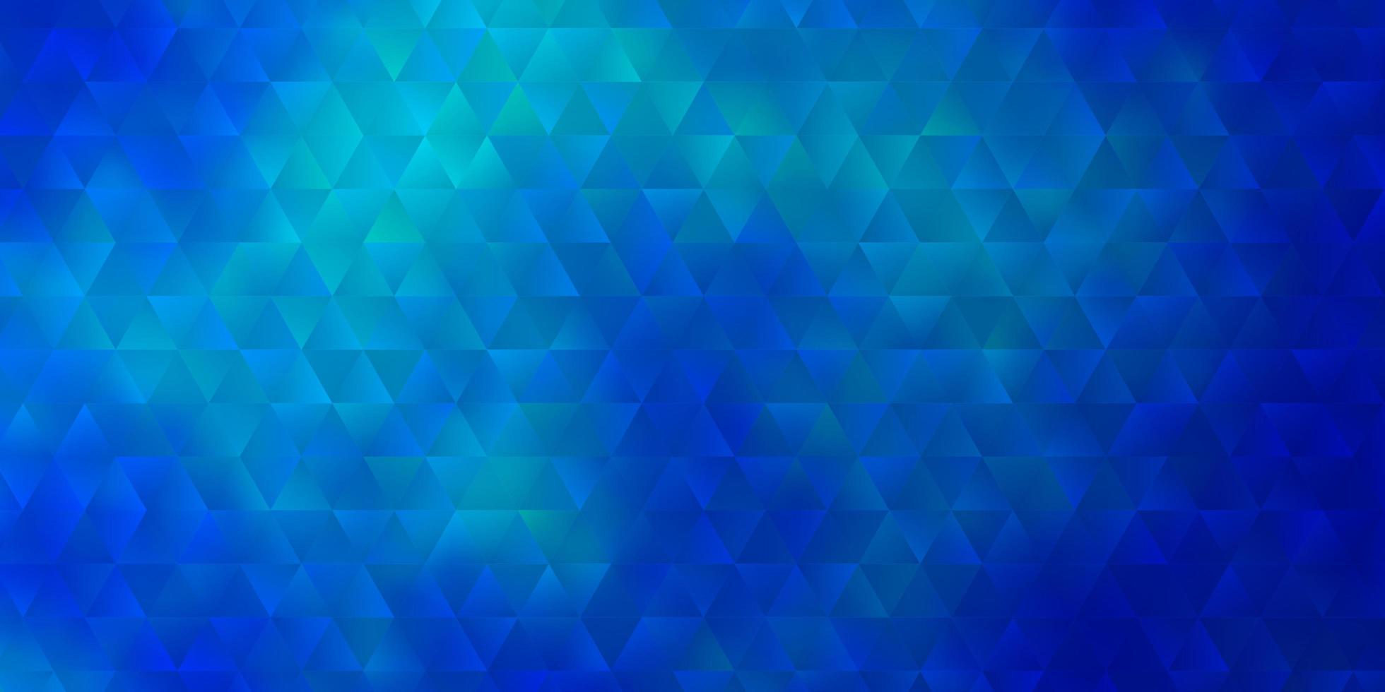 lichtblauw, geel vector sjabloon met kristallen, driehoeken.