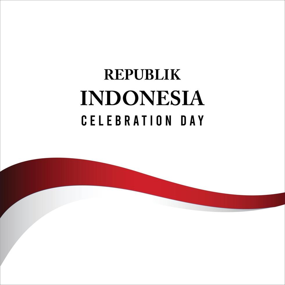 17 augustus. Indonesië gelukkige onafhankelijkheidsdag geest van vrijheid vector