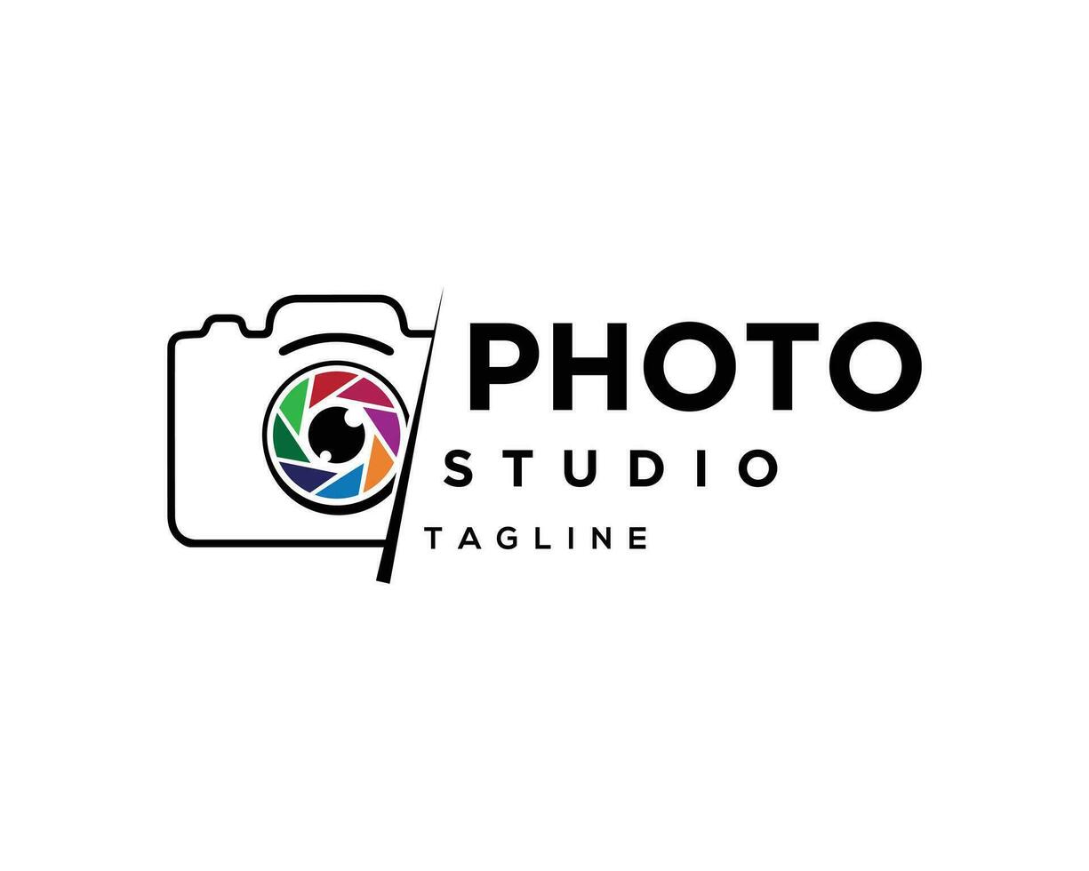 fotografie camera logo ontwerp vector icoon.