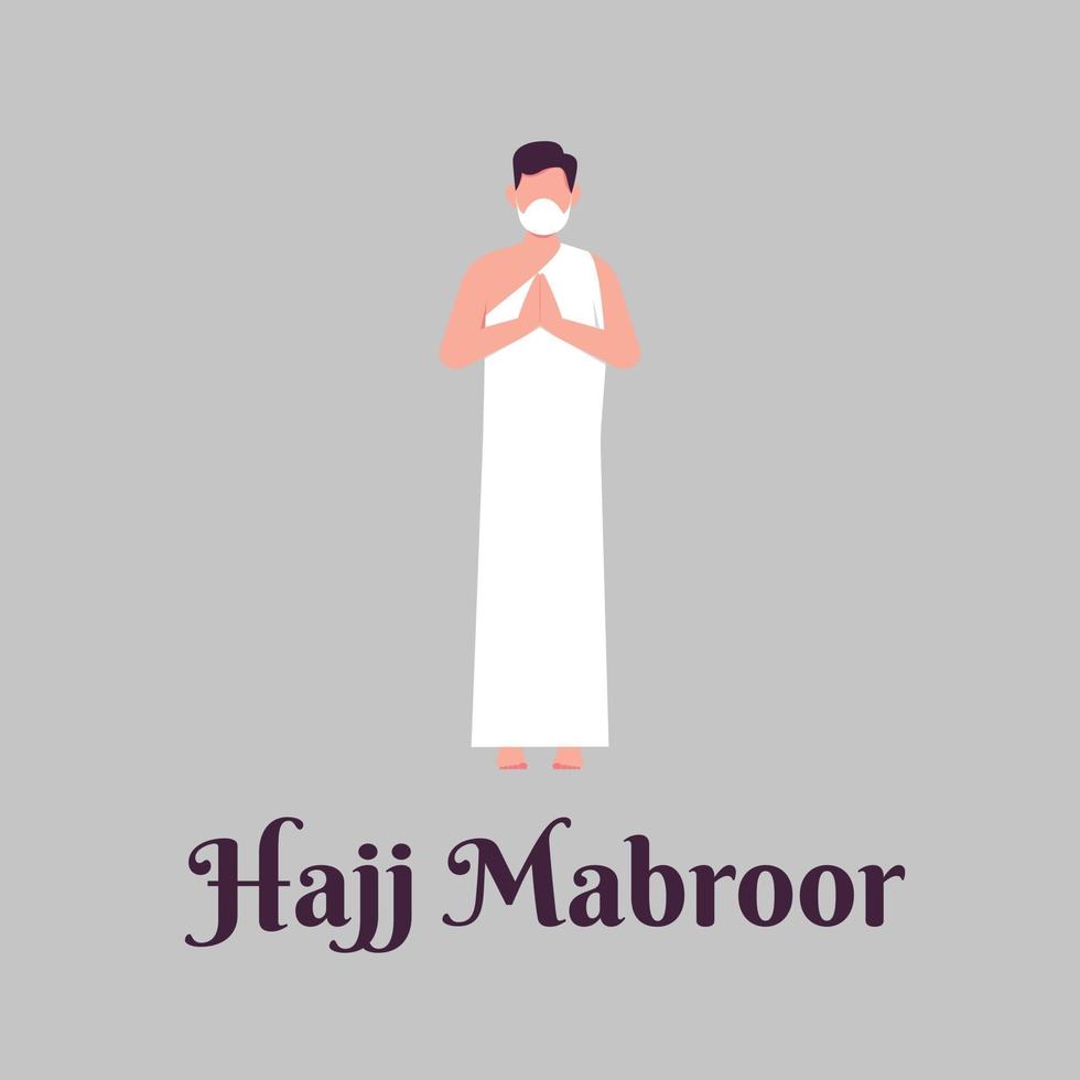 hadj mabroor platte vectorillustratie vector