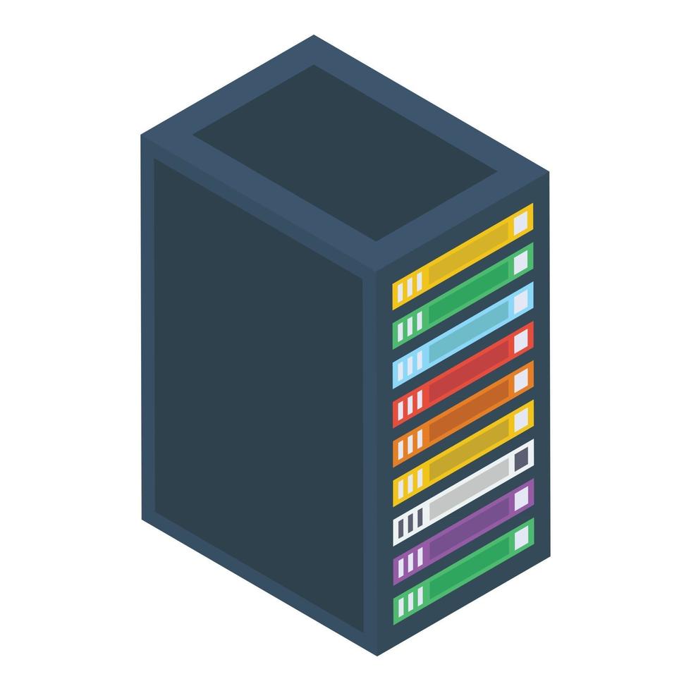 data server rack vector