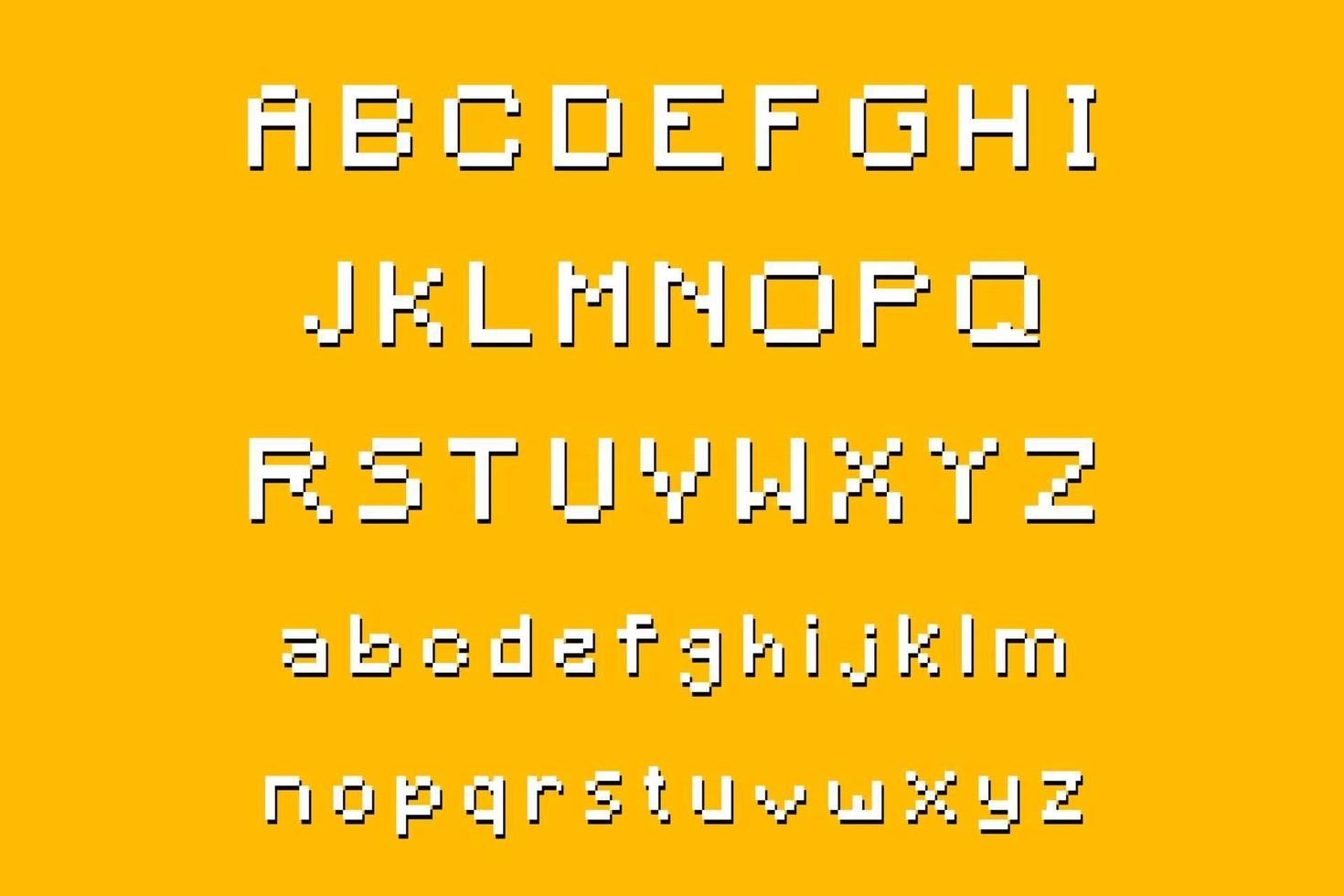 modern korrelig alfabetlettertype a tot z vector