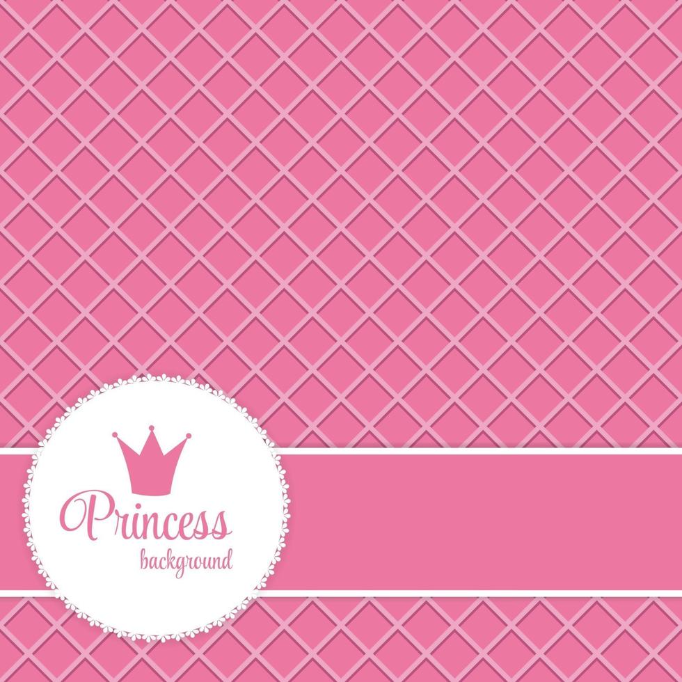 prinses kroon frame vectorillustratie vector