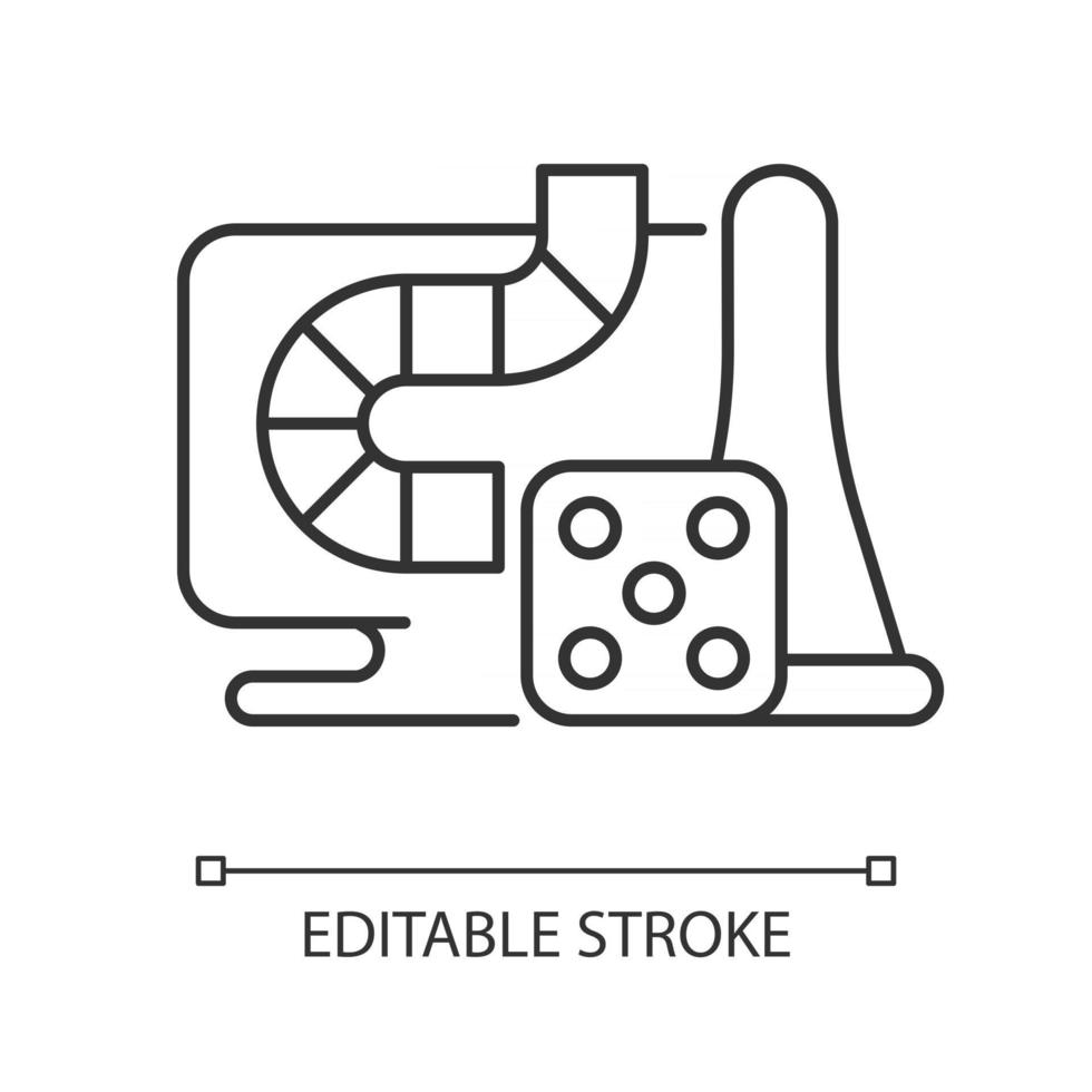 online bordspellen lineair pictogram vector