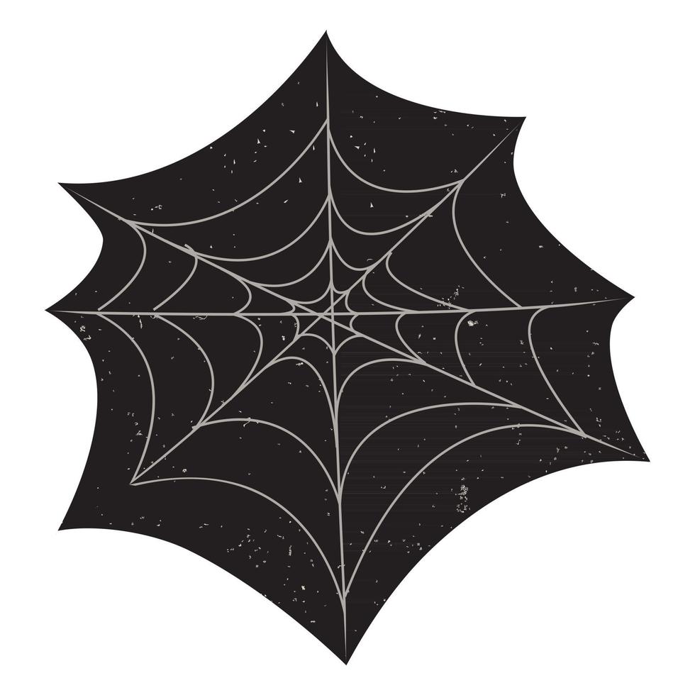 halloween spinnenweb met grunge texturen vector