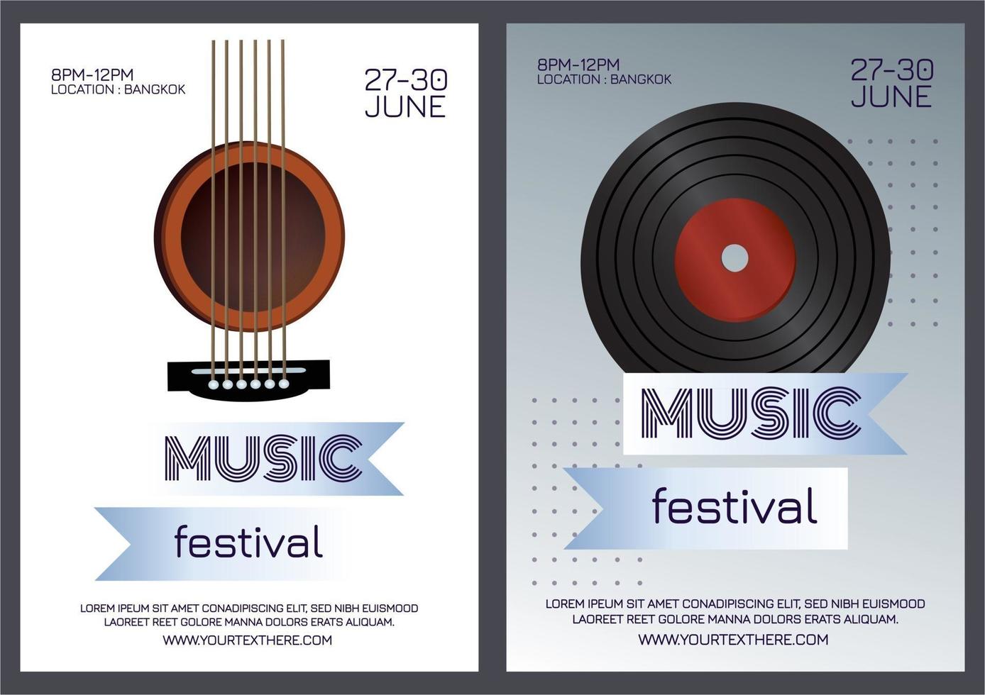 muziekfestival feestposter vector