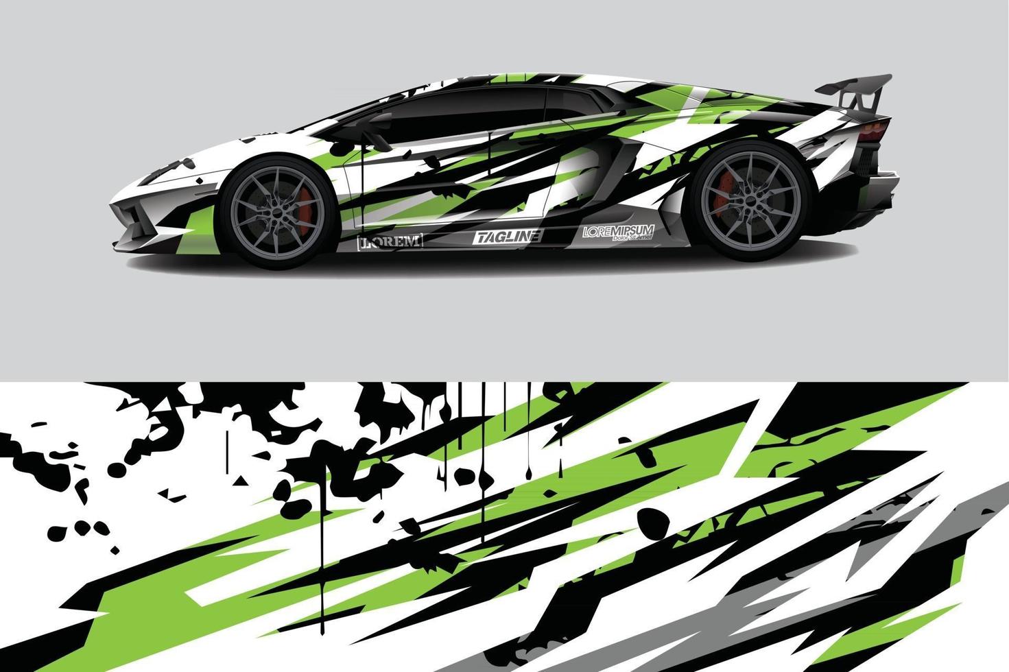 auto wrap grafische race abstracte achtergrond voor wrap en vinyl sticker vector