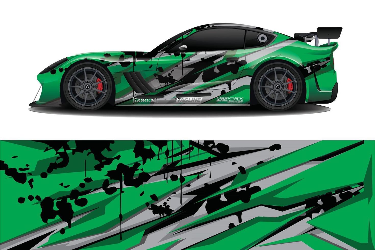 sport auto sticker wrap ontwerp vector