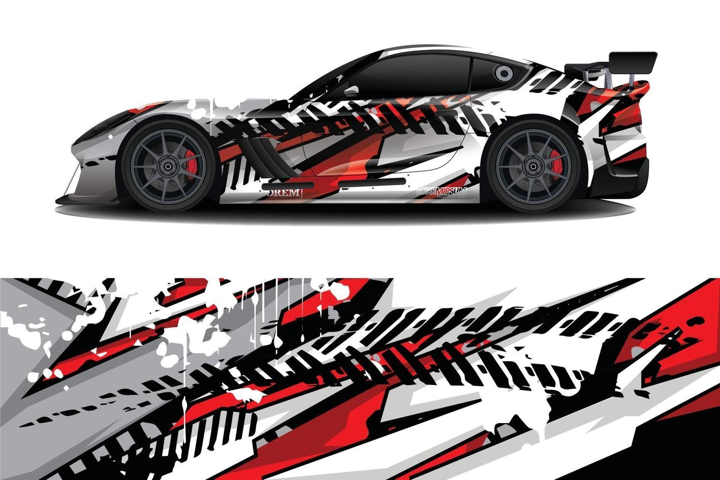 sport auto sticker wrap ontwerp vector