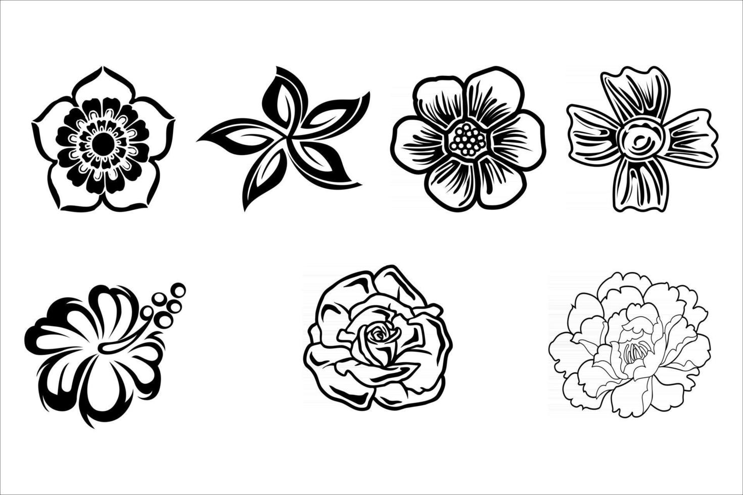 bloem bloesem set vector