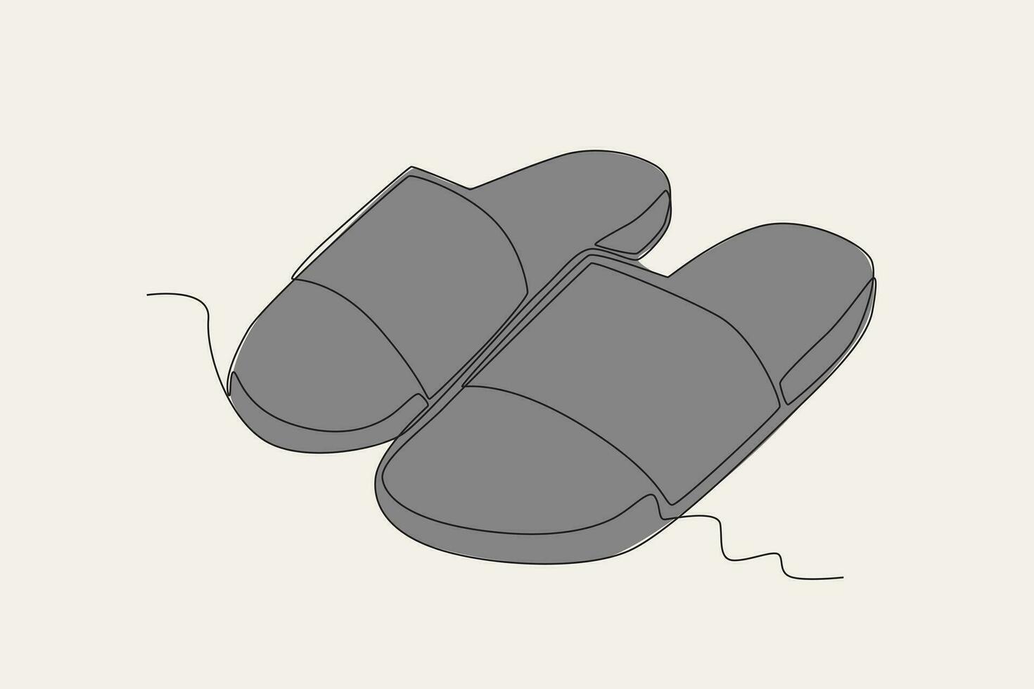 kleur illustratie van een paar- van aantrekken sandalen vector