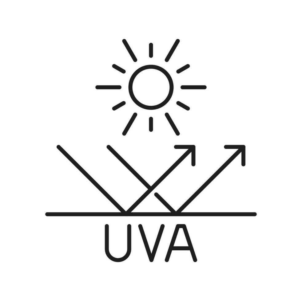 uvb zonlicht, bron van uv straling van zon t vector