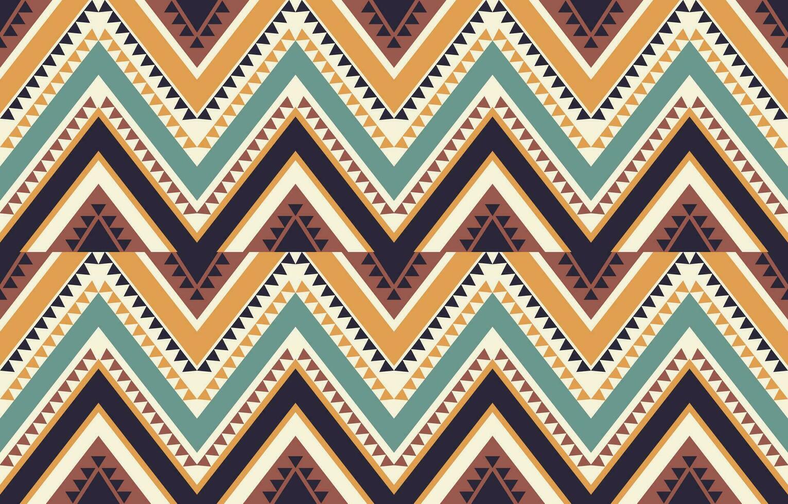 etnisch abstract ikat kunst. aztec ornament afdrukken. meetkundig etnisch patroon naadloos kleur oosters. ontwerp voor achtergrond ,gordijn, tapijt, behang, kleding, inpakken, batik, vector illustratie.