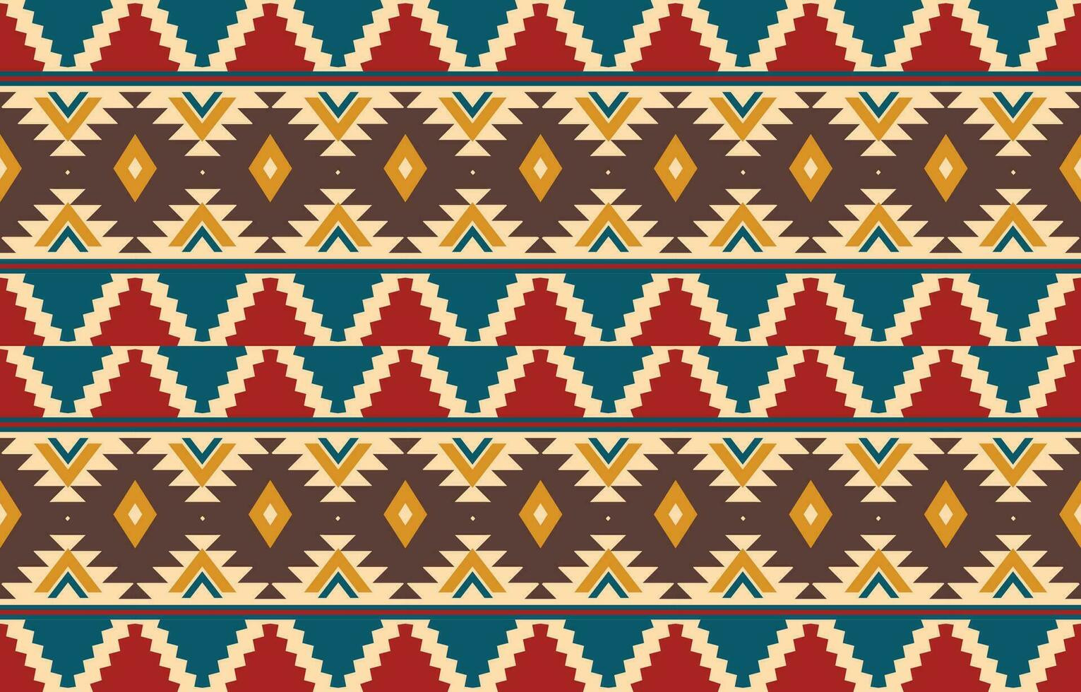 etnisch abstract ikat kunst. aztec ornament afdrukken. meetkundig etnisch patroon naadloos kleur oosters. ontwerp voor achtergrond ,gordijn, tapijt, behang, kleding, inpakken, batik, vector illustratie.