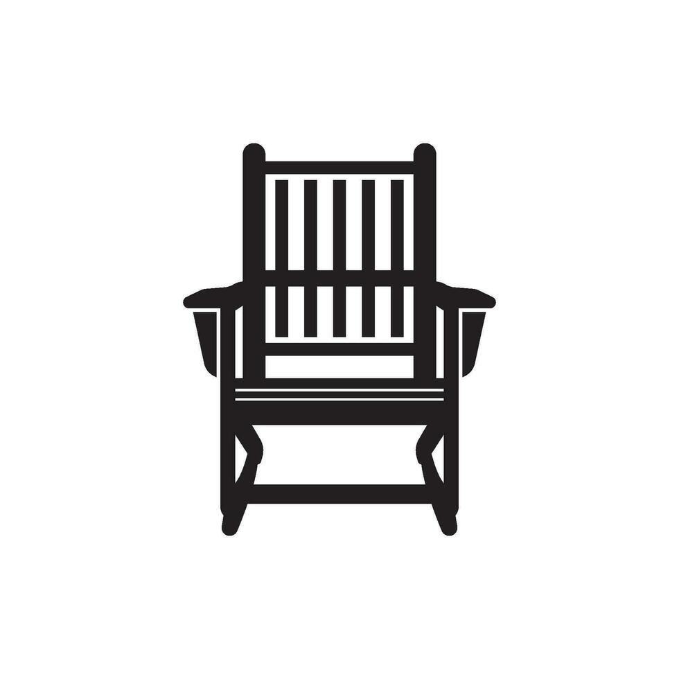 schommelen stoel logo icoon gemakkelijk vector,illustratie ontwerp sjabloon vector