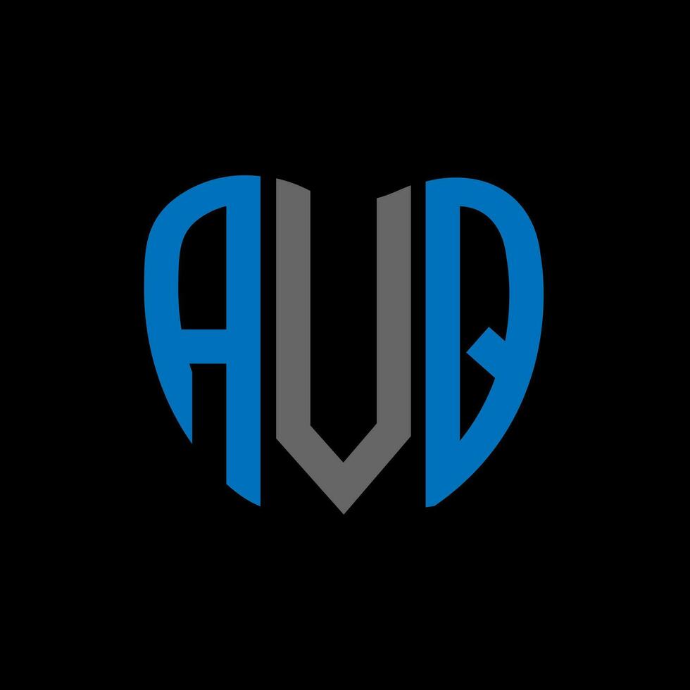 avq brief logo creatief ontwerp. avq uniek ontwerp. vector