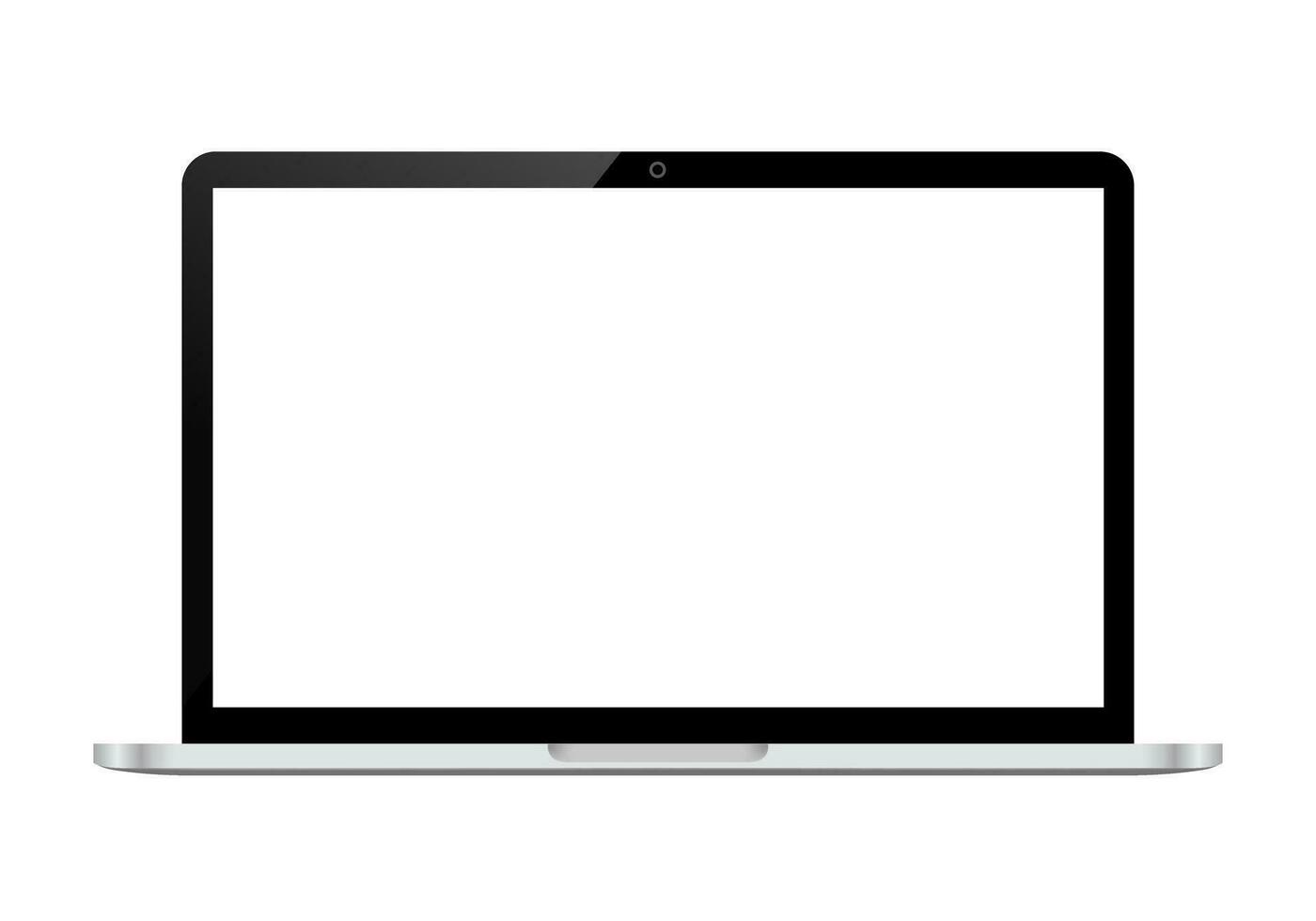 modern laptop computer vector voor model. notitieboekje scherm illustratie. sjabloon voor een inhoud