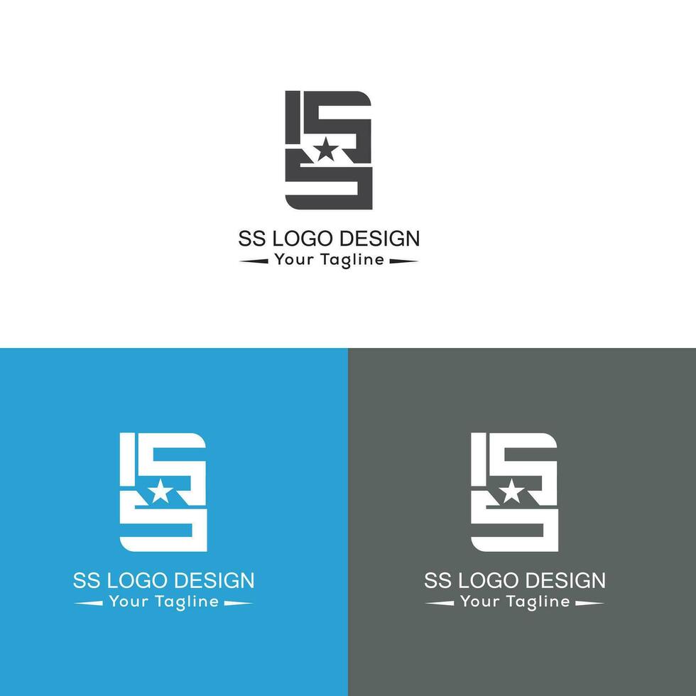 s brief logo ontwerp vector