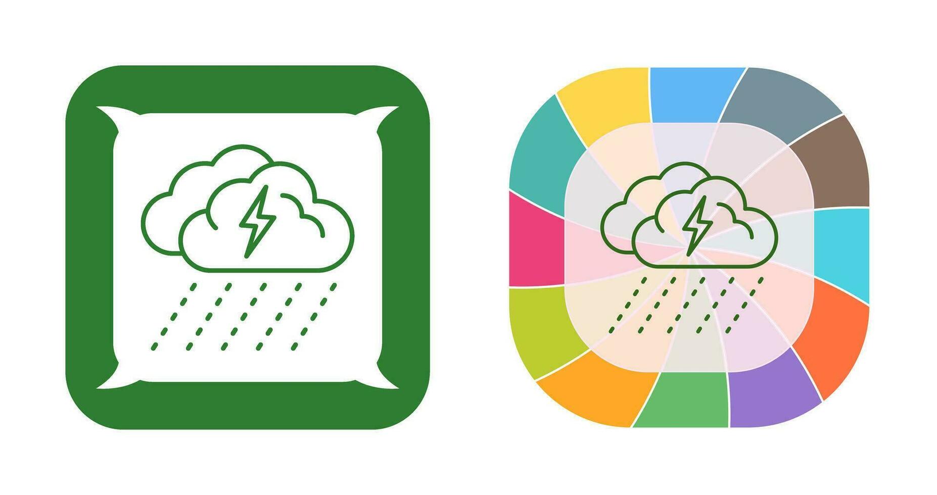 regenachtig dag vector icoon