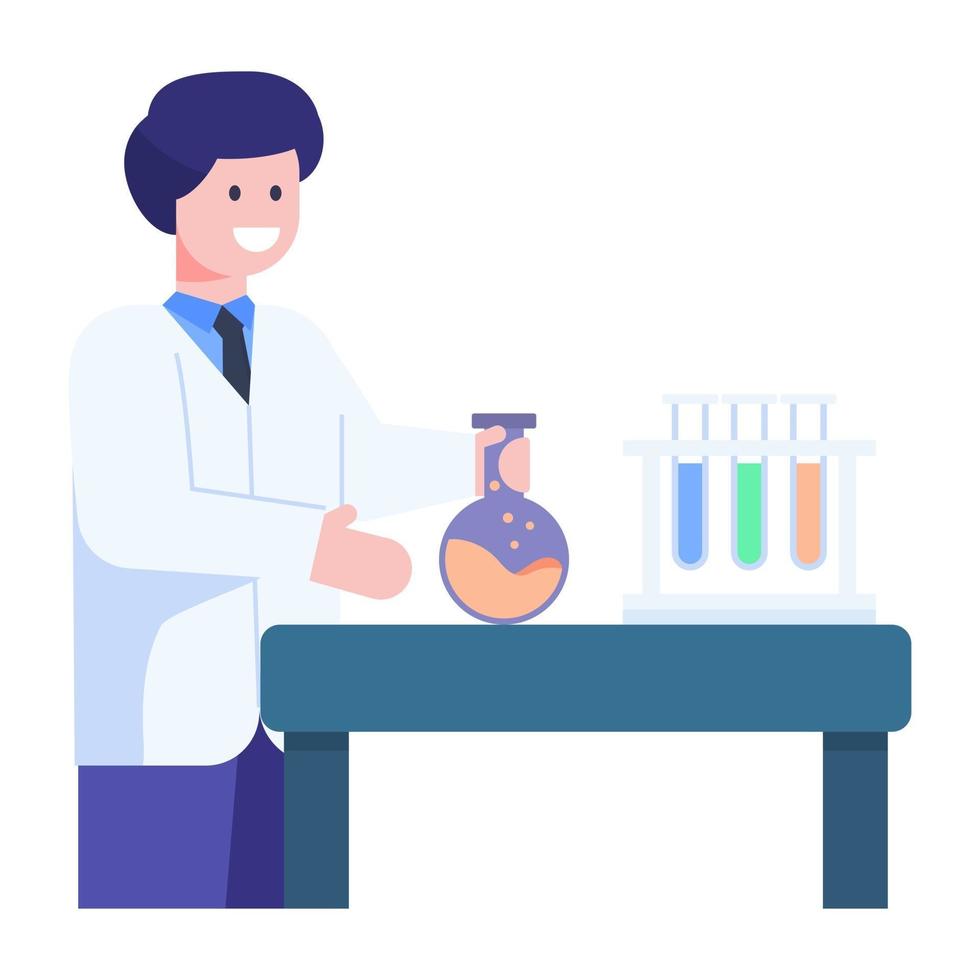 chemische laboratoriumtest vector