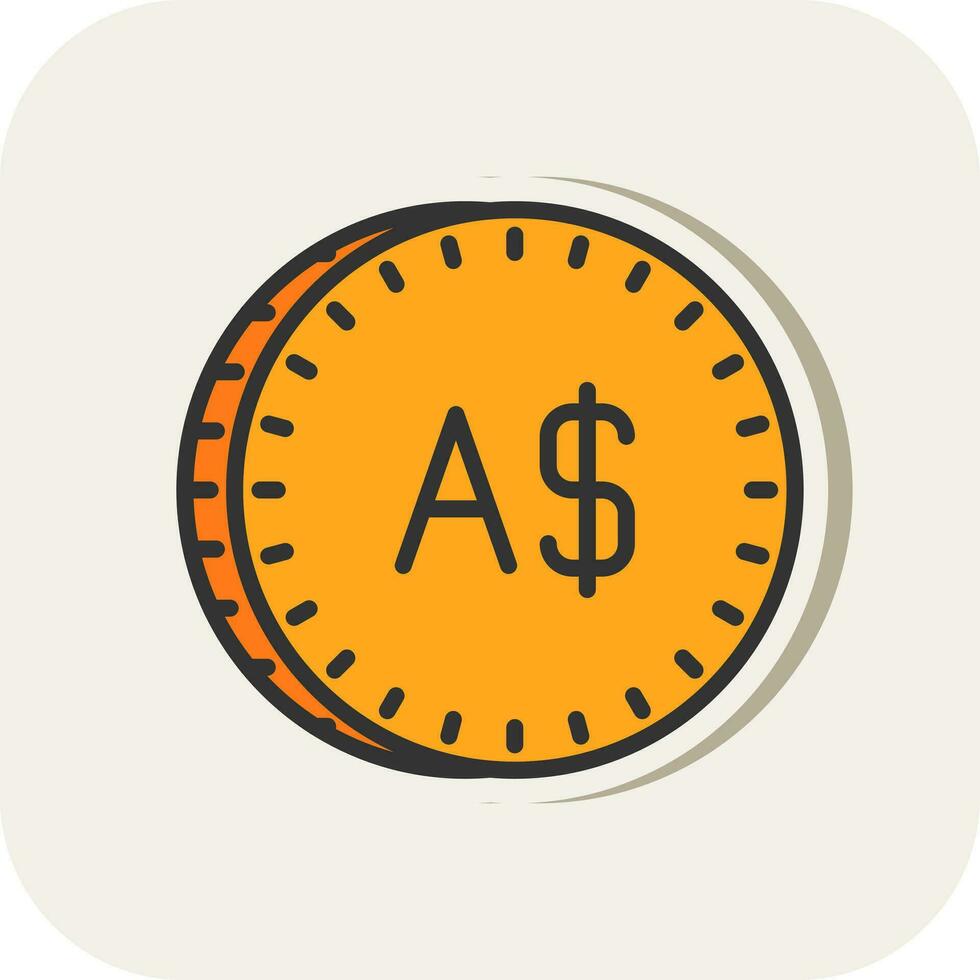 Australisch dollar vector icoon ontwerp