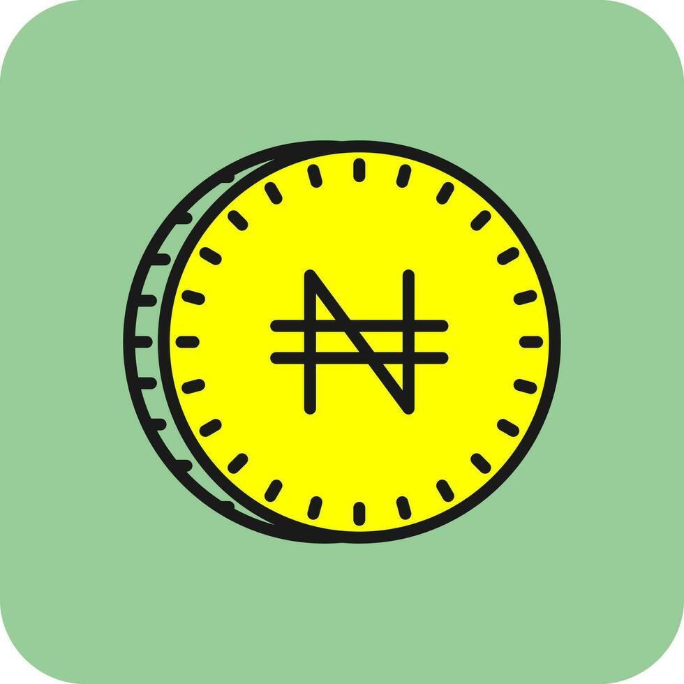 naira vector icoon ontwerp